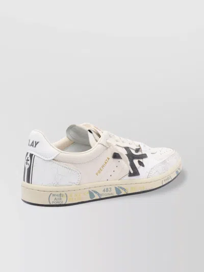 Premiata Low Top Perforated Toe Sneakers