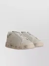 Premiata 'low-top Rubber Sole Sneakers In Leather'