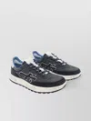 Premiata Low Top Sneakers Contrast Sole In Blue
