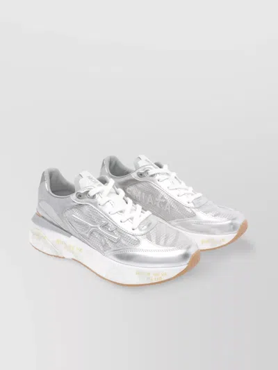 Premiata Low Top Sneakers Mesh Panels