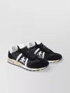 Premiata Low Top Sneakers With Contrast Heel Tab
