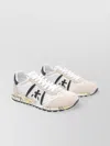 Premiata Low Top Sneakers With Contrast Heel Tab