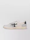 Premiata Low Top Sneakers With Contrast Heel Tab In Multicolor