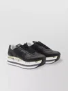 Premiata Low Top Sneakers With Contrast Platform Sole