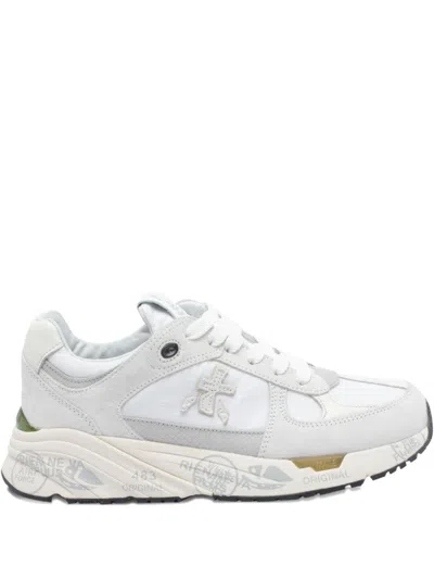 PREMIATA LOW-TOP SNEAKERS WITH TEXTURED PANELS AND CHUNKY SOLE