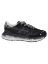 Premiata Low-top Sneakers With Zebra Print And Premium Leather Accents In Multi