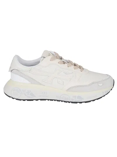 PREMIATA LOW-TOP SNEAKERS WITH ZEBRA PRINT DETAIL