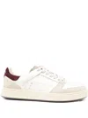 Premiata Low-top White Sneakers With Suede Overlays In Neutral