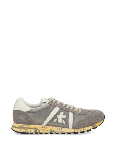 Premiata Lucy 8187 Sneaker With Logo And Suede Details In Multi