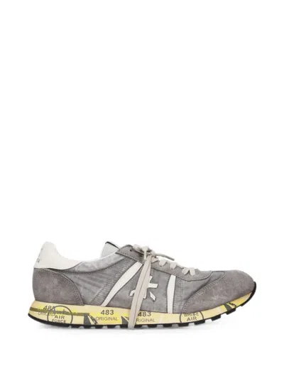 Premiata Lucy 8187 Sneaker With Logo And Suede Details In Multi
