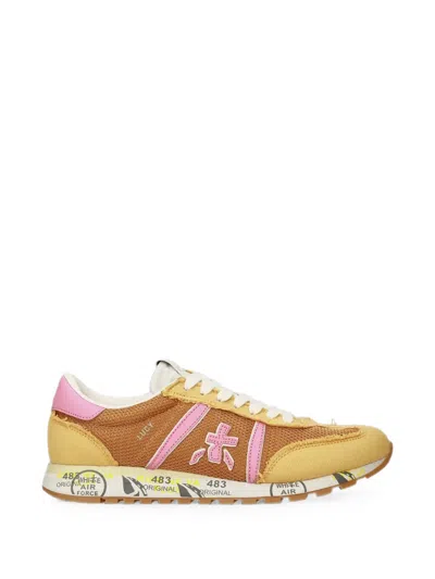 Premiata Lucy Panelled Sneakers In Yellow