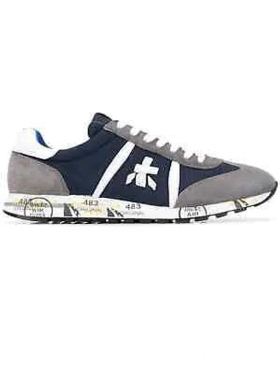Pre-owned Premiata Lucy Sneakers In Grigio/blu