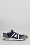 Premiata Lucy Sneakers In Grey Suede And Fabric In Gray
