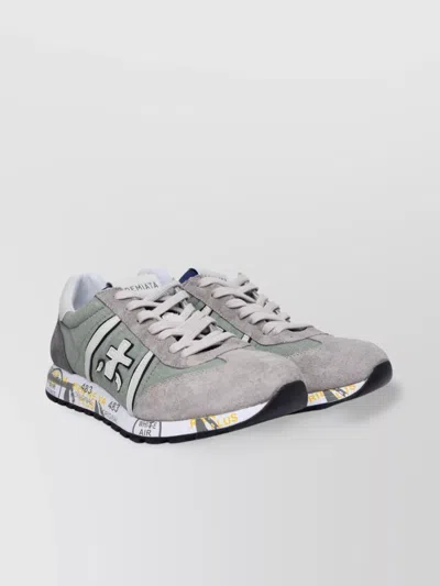 Premiata 'lucy' Sneakers Leather And Fabric In Grey