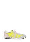 Premiata Green Fabric Sneakers In Multi