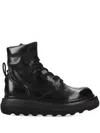 Premiata M6871a Calfskin Ankle Boots In Black
