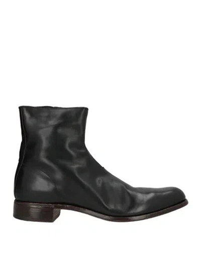 Premiata Man Ankle Boots Black Size 7 Leather