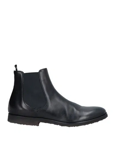 Premiata Man Ankle Boots Black Size 8 Leather