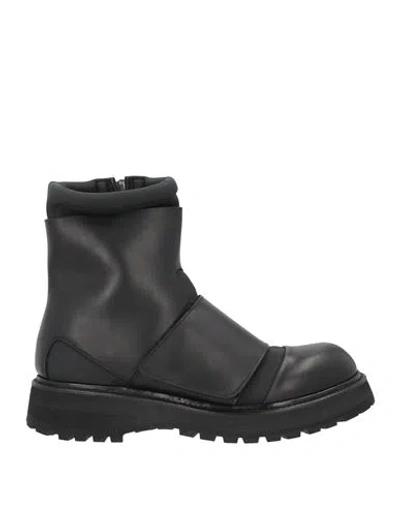 Premiata Man Ankle Boots Black Size 9 Leather