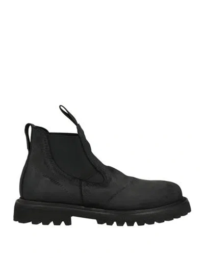 Premiata Man Ankle Boots Black Size 9 Leather