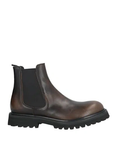 Premiata Man Ankle Boots Dark Brown Size 11 Leather