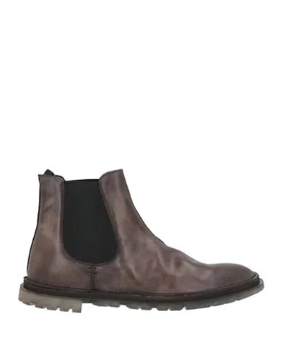 Premiata Man Ankle Boots Dark Brown Size 8 Leather