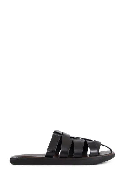 Premiata Man Black Sandals & Slides