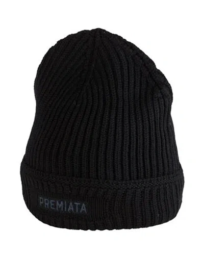 Premiata Man Hat Black Size Onesize Merino Wool