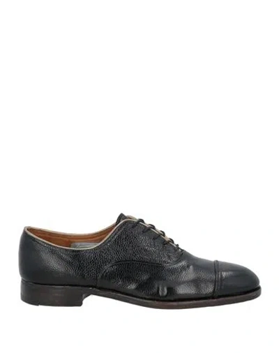 Premiata Man Lace-up Shoes Black Size 8 Leather