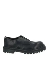 Premiata Man Lace-up Shoes Black Size 9 Leather In Black