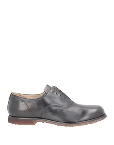 Premiata Man Lace-up Shoes Black Size 9 Leather