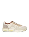 Premiata Tie Professional Sports Shoes In White
