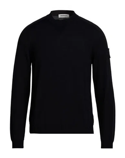 Premiata Man Sweater Midnight Blue Size M Merino Wool In Black