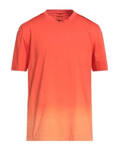 Premiata Man T-shirt Coral Size L Cotton In Red