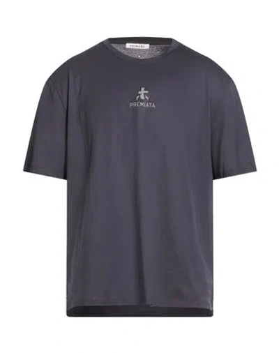 Premiata Man T-shirt Midnight Blue Size Xxl Cotton