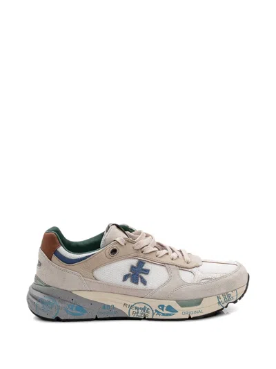 Premiata Mase 25 Perforated Panelled Sneakers In Neutral