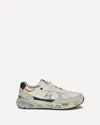 Premiata White Polyamide Athletic Sneakers In Gray