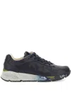Premiata Mase 7082 Logo Leather Sneakers In Blue