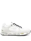 Premiata Nous Leather And Suede Sneakers
