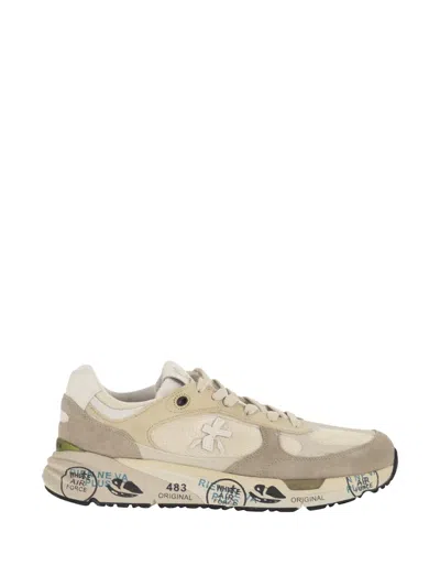 Premiata Mase25 8018 Trainers With Side Logo In Animal Print