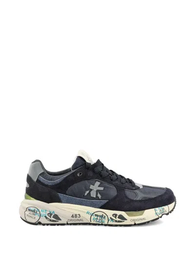 Premiata Mase Sneakers Mit Logo-patch In Blue