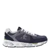 Premiata Mase Mesh And Suede Sneakers
