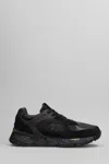 Premiata Mase Sneakers In Black Suede And Fabric In Black