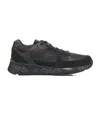 Premiata Mase Sneakers In Black Suede And Fabric In Black