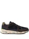 Premiata Mase Sneakers In Blue Suede And Fabric In Blue