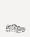 Premiata Low-profile Sneakers With Artistic Graphic Elements In Gray