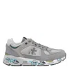 Premiata Low-profile Sneakers With Artistic Graphic Elements In Gray