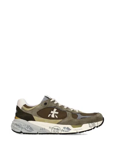 Premiata Mase 25 Logo Trainers In Green