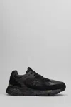 Premiata Mase Sneakers In Black Suede And Fabric In Black