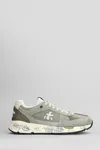 Premiata Mase Sneakers In Grey Suede And Fabric In Gray